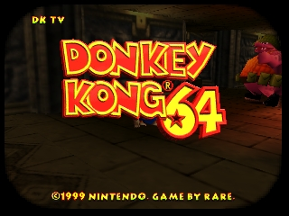 Donkey Kong 64 (Europe) (En,Fr,De,Es) Title Screen